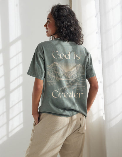 Elevated Faith God Is Greater Unisex Tee - AVBL MRKT (7)
