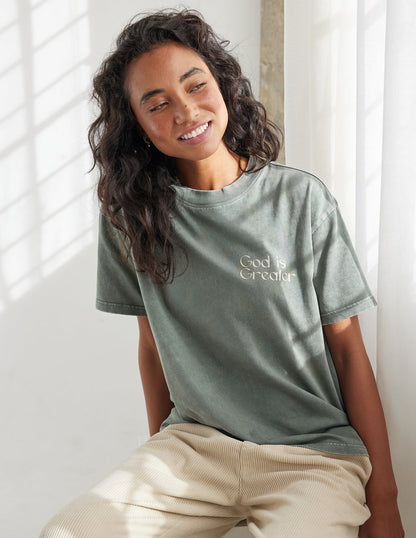 Elevated Faith God Is Greater Unisex Tee - AVBL MRKT (8)