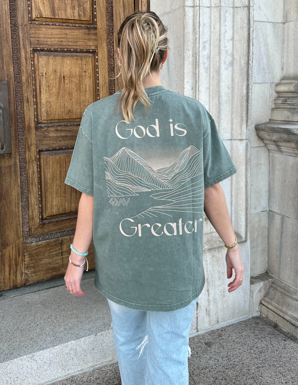 Elevated Faith God Is Greater Unisex Tee - AVBL MRKT (9)
