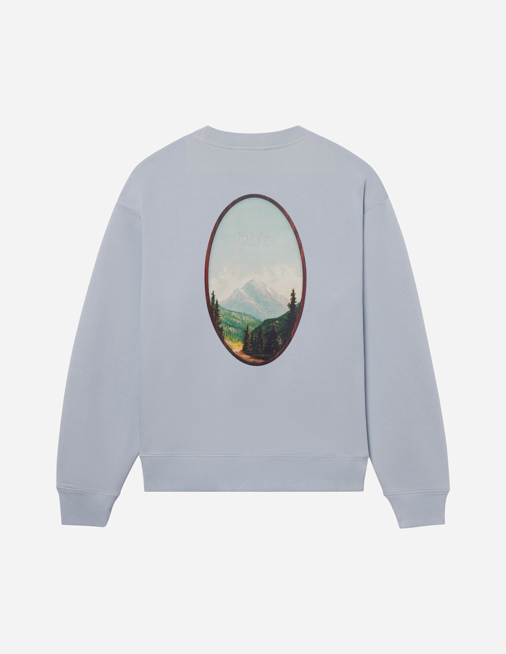 Elevated Faith God Is Here Unisex Crewneck - AVBL MRKT (1)