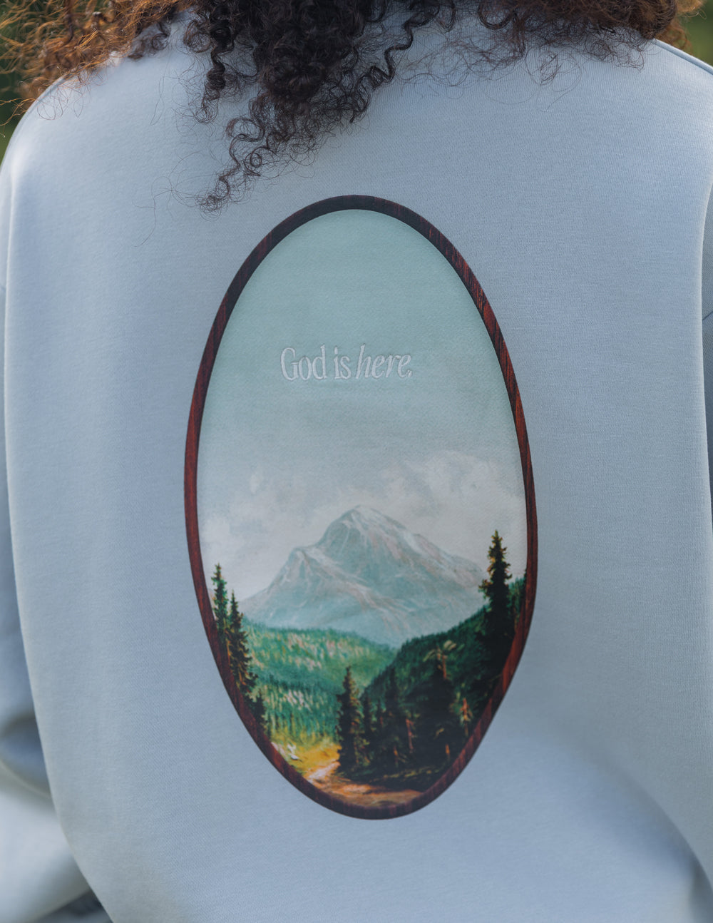 Elevated Faith God Is Here Unisex Crewneck - AVBL MRKT (8)