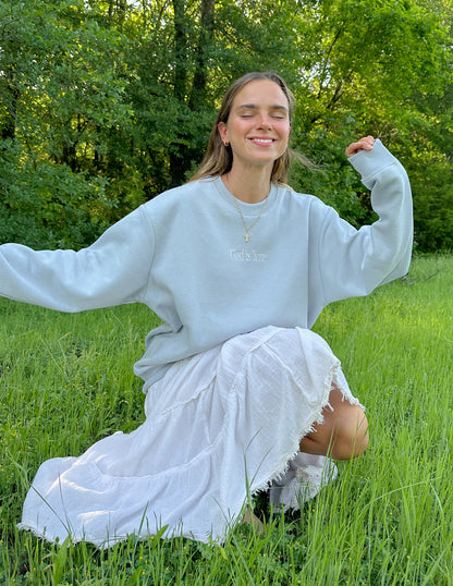 Elevated Faith God Is Here Unisex Crewneck - AVBL MRKT (9)