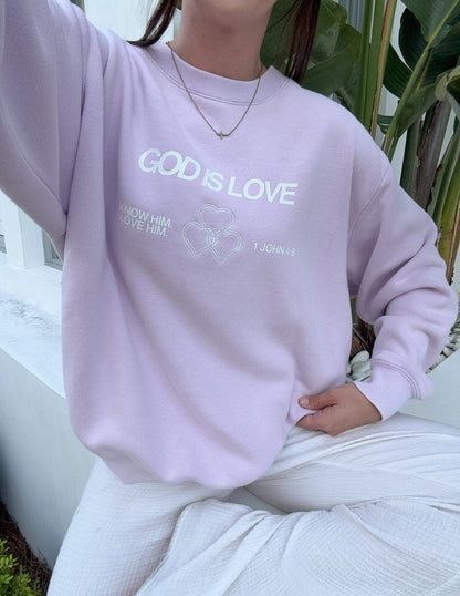 Elevated Faith God Is Love Unisex Crewneck - AVBL MRKT (1)