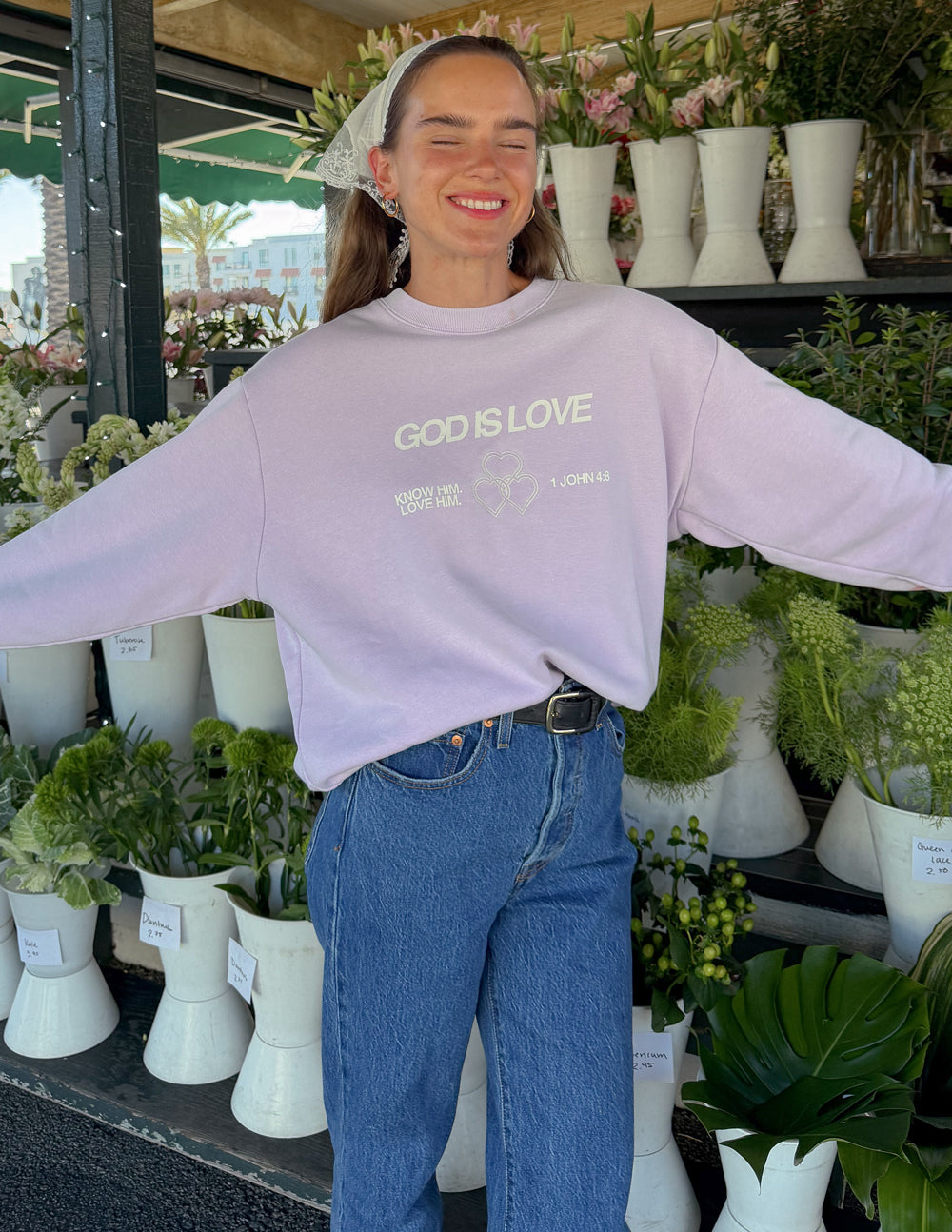 Elevated Faith God Is Love Unisex Crewneck - AVBL MRKT (10)