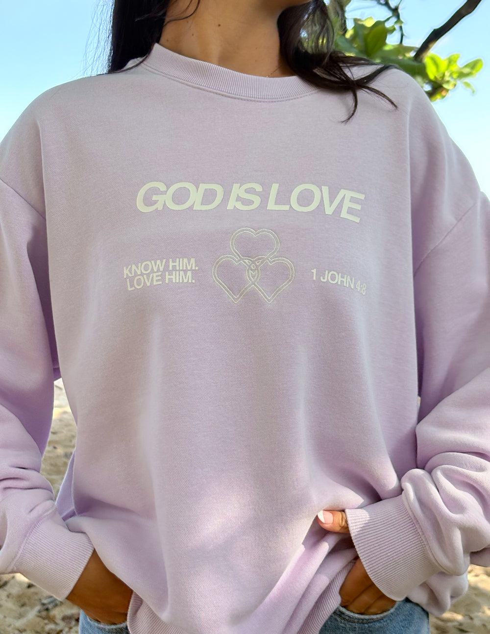 Elevated Faith God Is Love Unisex Crewneck - AVBL MRKT (13)