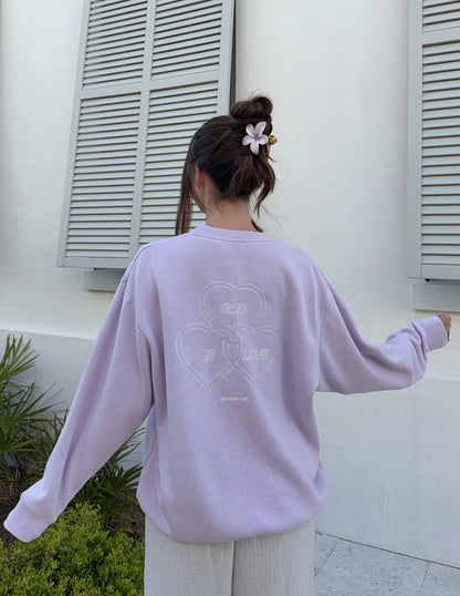 Elevated Faith God Is Love Unisex Crewneck - AVBL MRKT (2)