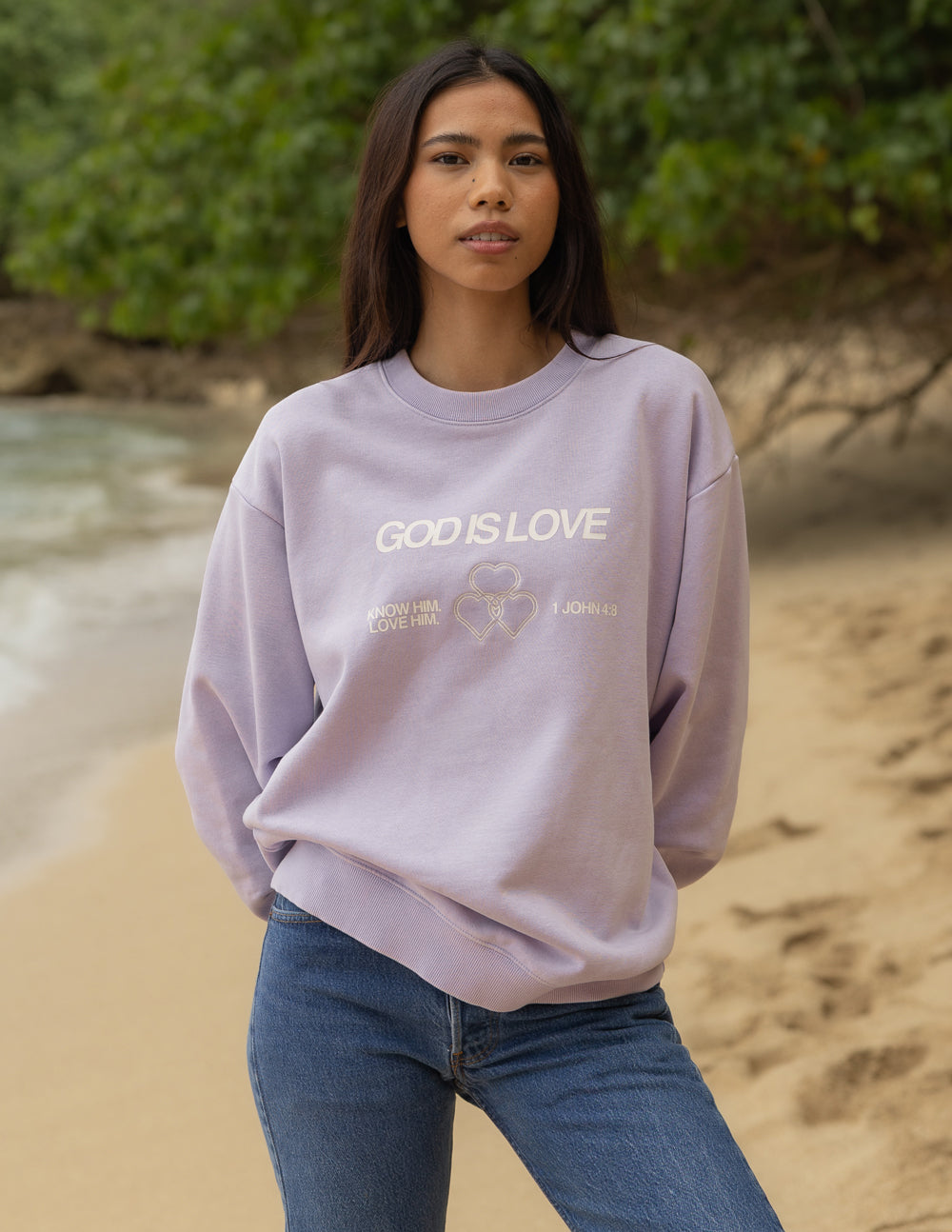 Elevated Faith God Is Love Unisex Crewneck - AVBL MRKT (4)