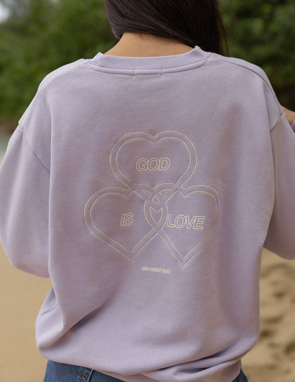 Elevated Faith God Is Love Unisex Crewneck - AVBL MRKT (5)