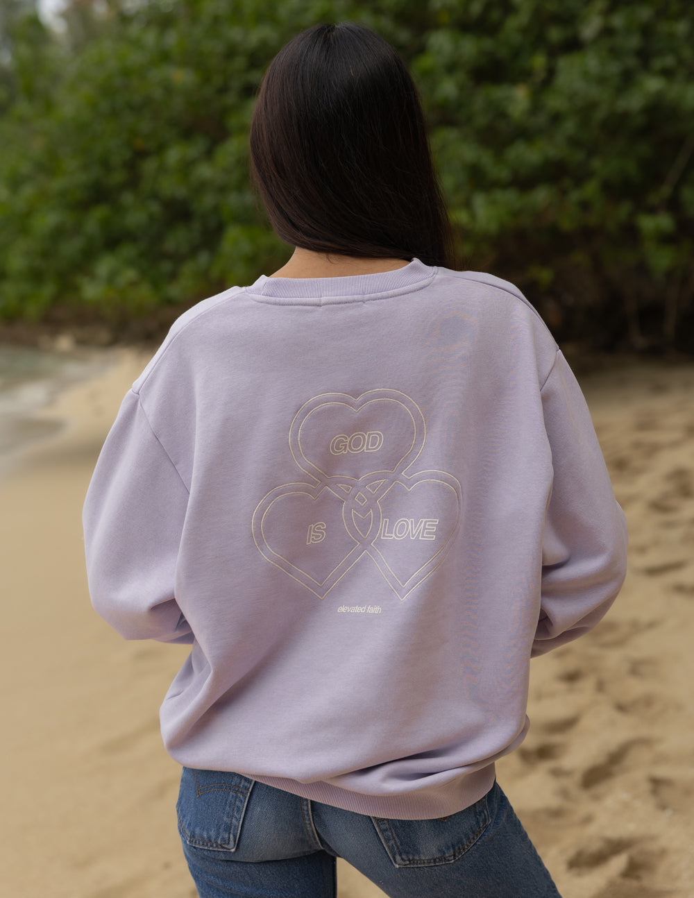 Elevated Faith God Is Love Unisex Crewneck - AVBL MRKT (6)