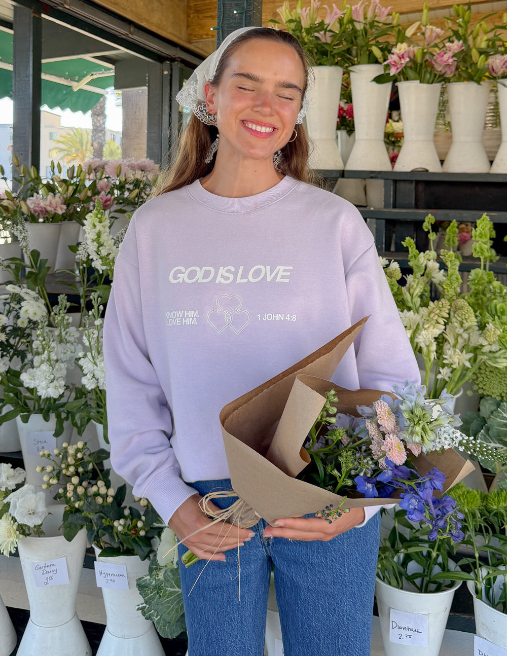 Elevated Faith God Is Love Unisex Crewneck - AVBL MRKT (8)