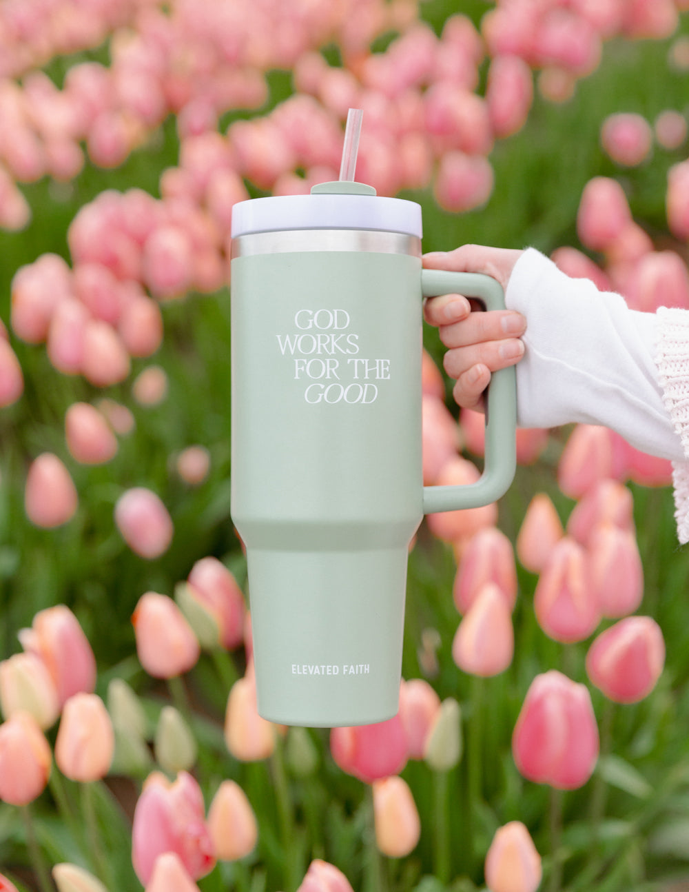 Elevated Faith God Works for the Good 40 oz Tumbler - AVBL MRKT (3)