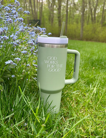 Elevated Faith God Works for the Good 40 oz Tumbler - AVBL MRKT (8)