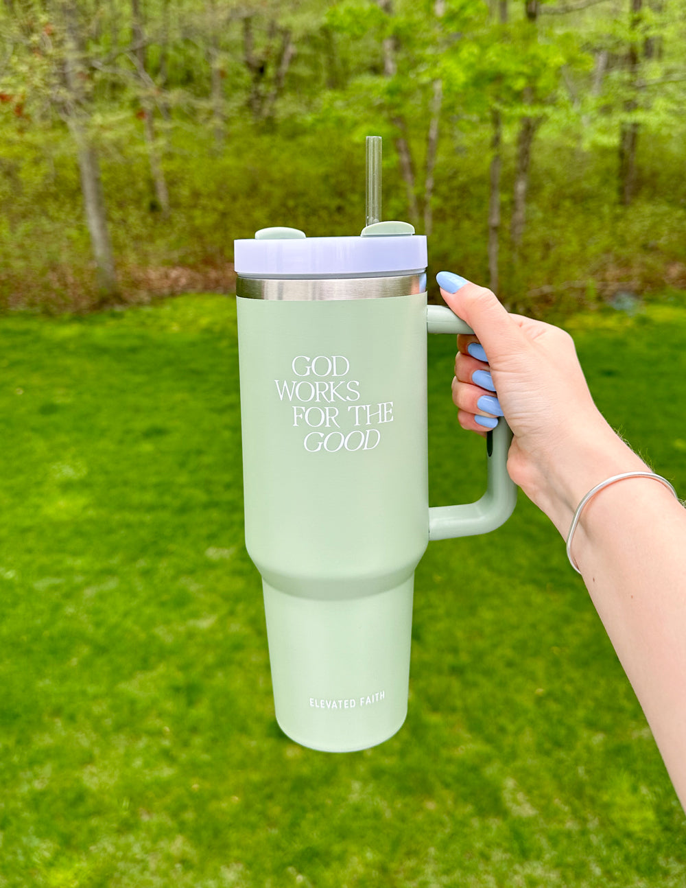 Elevated Faith God Works for the Good 40 oz Tumbler - AVBL MRKT (9)