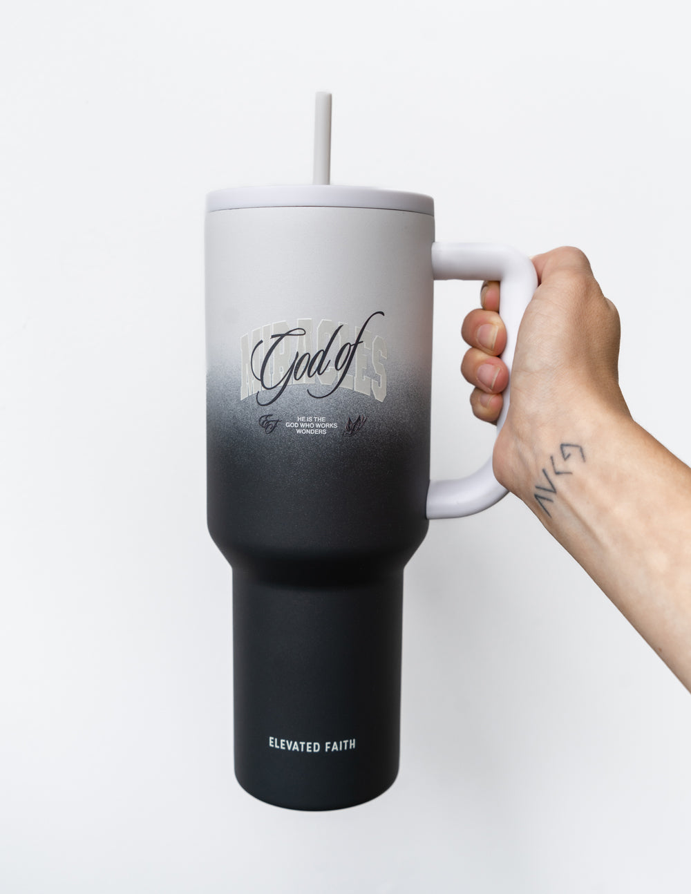Elevated Faith God of Miracles 40 oz Ascend Tumbler - AVBL MRKT (5)