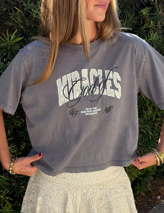 Elevated Faith God of Miracles Cropped Women's Tee - AVBL MRKT (1)