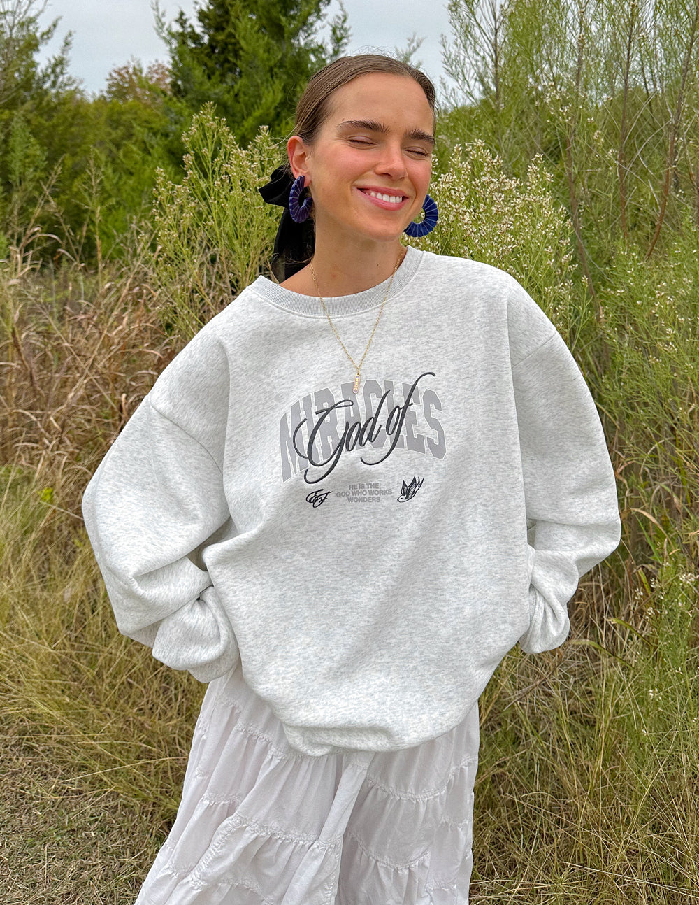 Elevated Faith God of Miracles Unisex Crewneck - AVBL MRKT (2)