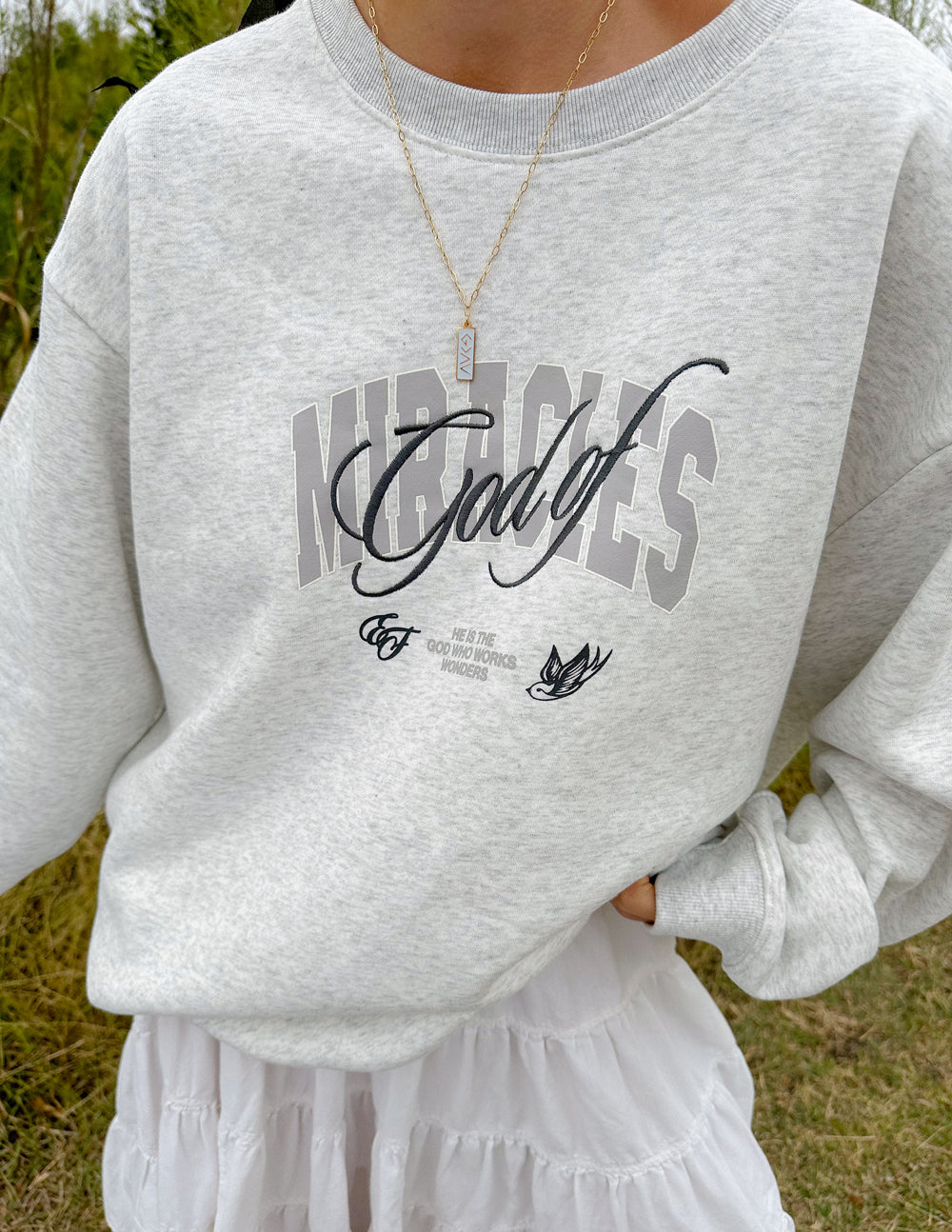Elevated Faith God of Miracles Unisex Crewneck - AVBL MRKT (3)