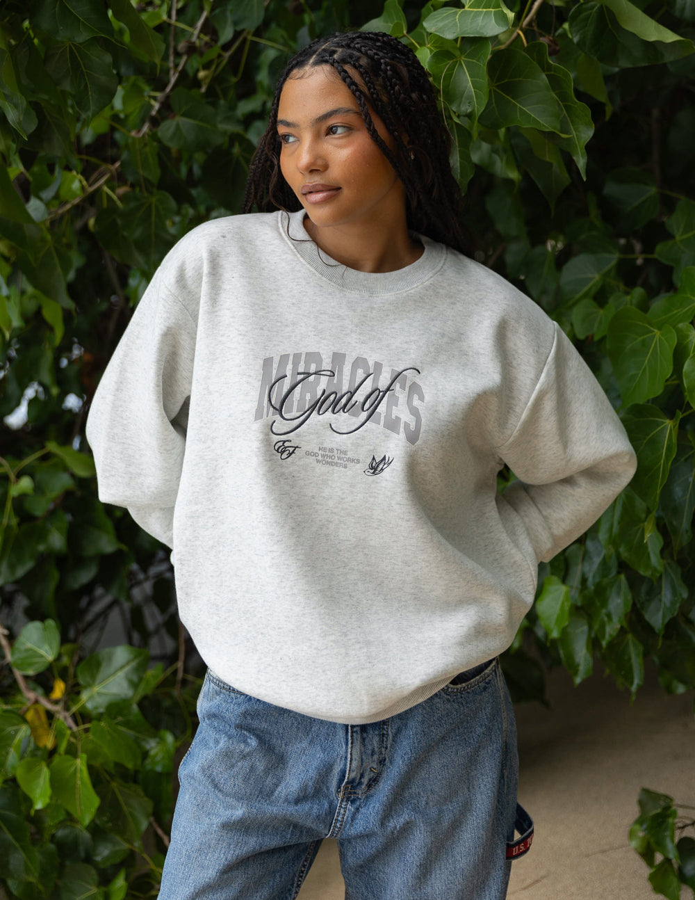 Elevated Faith God of Miracles Unisex Crewneck - AVBL MRKT (7)