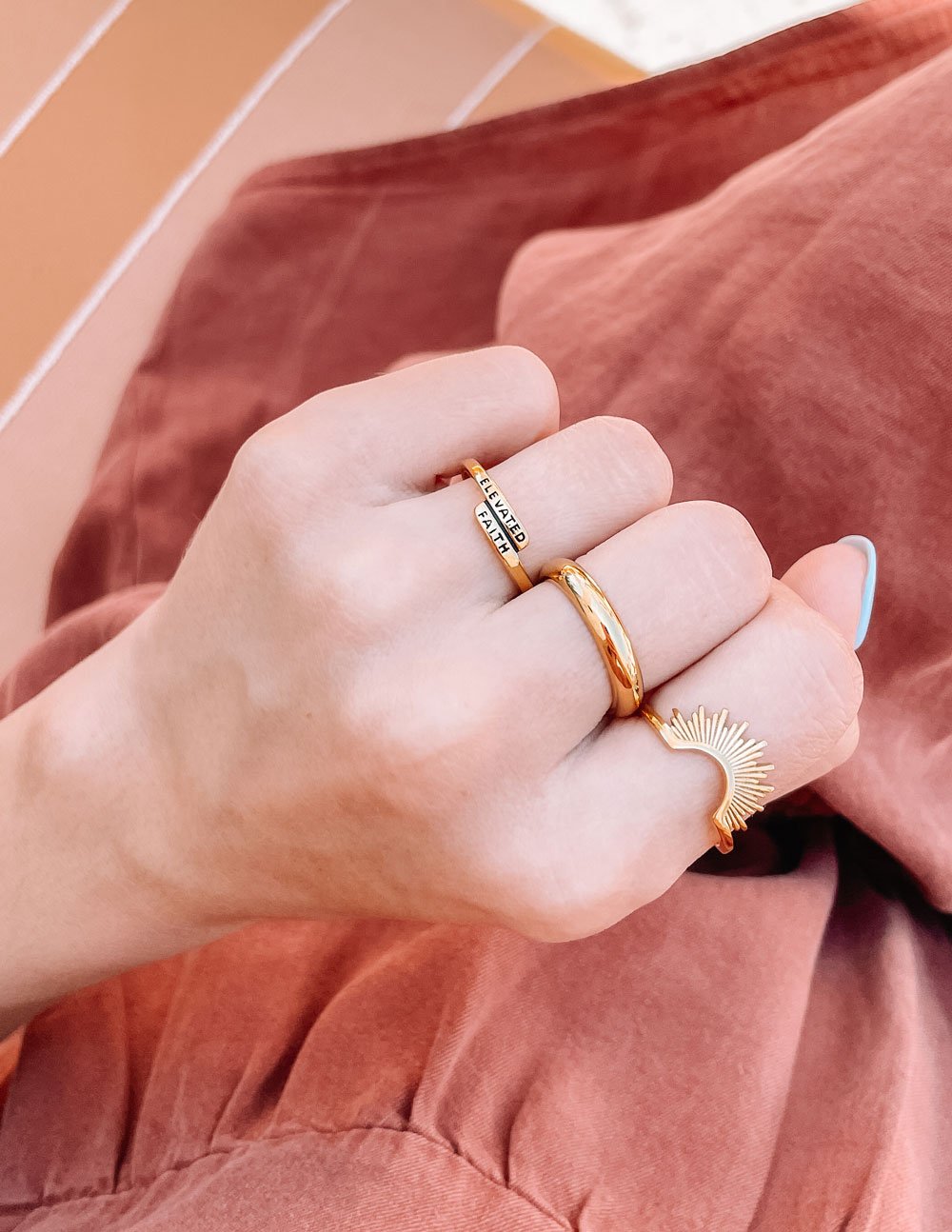 Elevated Faith Gold Band Ring - AVBL MRKT (2)