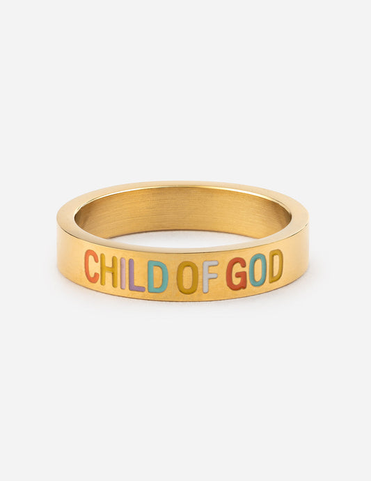 Elevated Faith Gold Child of God Ring - AVBL MRKT (1)