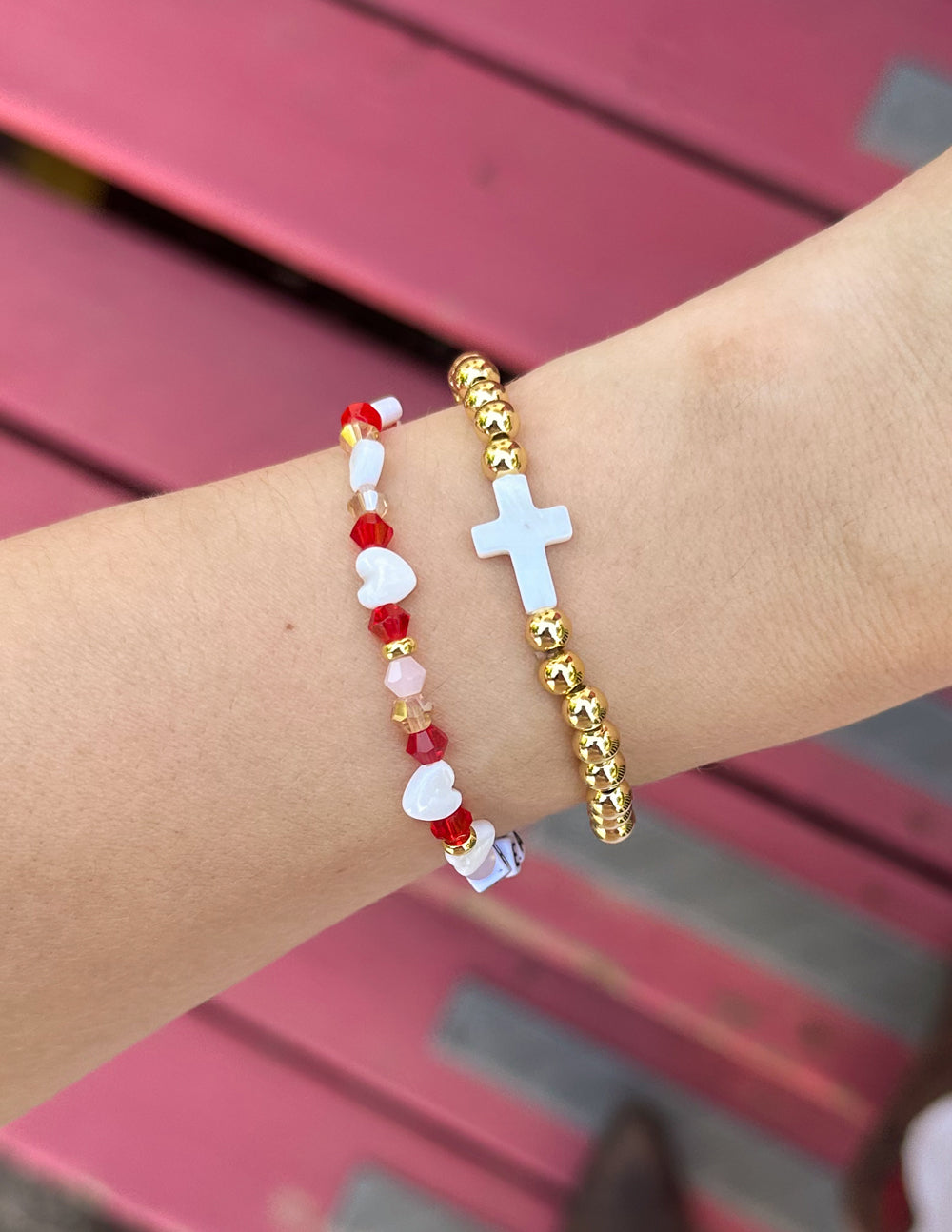 Elevated Faith Gold Cross Bracelet - AVBL MRKT (2)