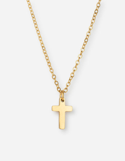 Elevated Faith Gold Cross Necklace - AVBL MRKT (1)