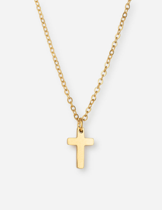 Elevated Faith Gold Cross Necklace - AVBL MRKT (1)