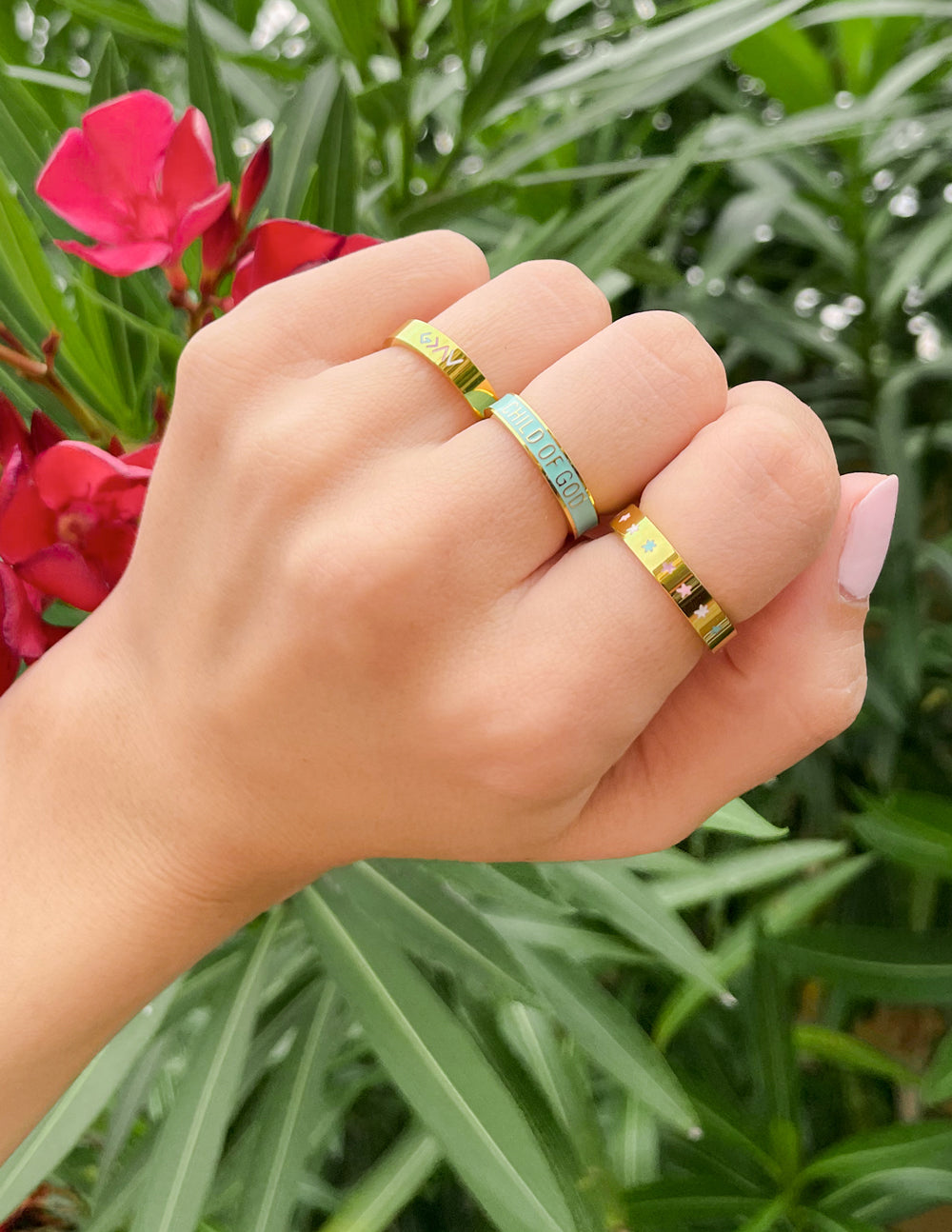 Elevated Faith Gold Enamel Highs and Lows Ring - AVBL MRKT (3)