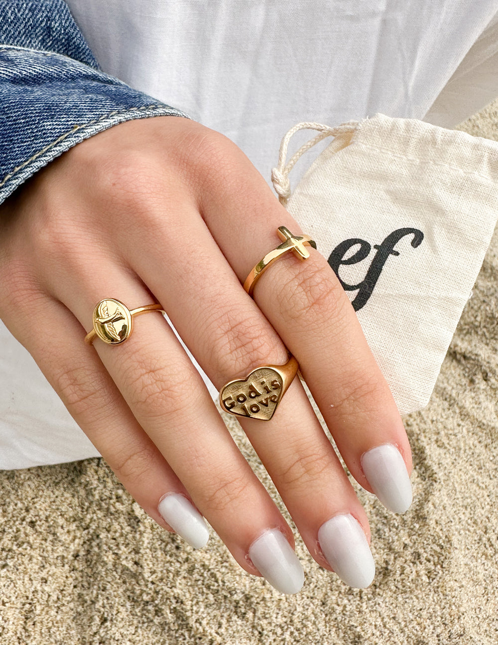 Elevated Faith Gold God is Love Ring - AVBL MRKT (2)