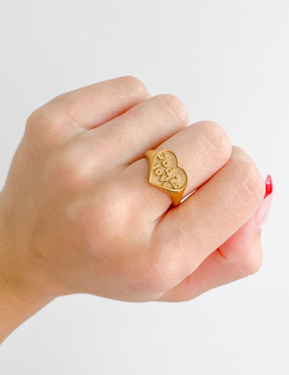 Elevated Faith Gold God is Love Ring - AVBL MRKT (4)