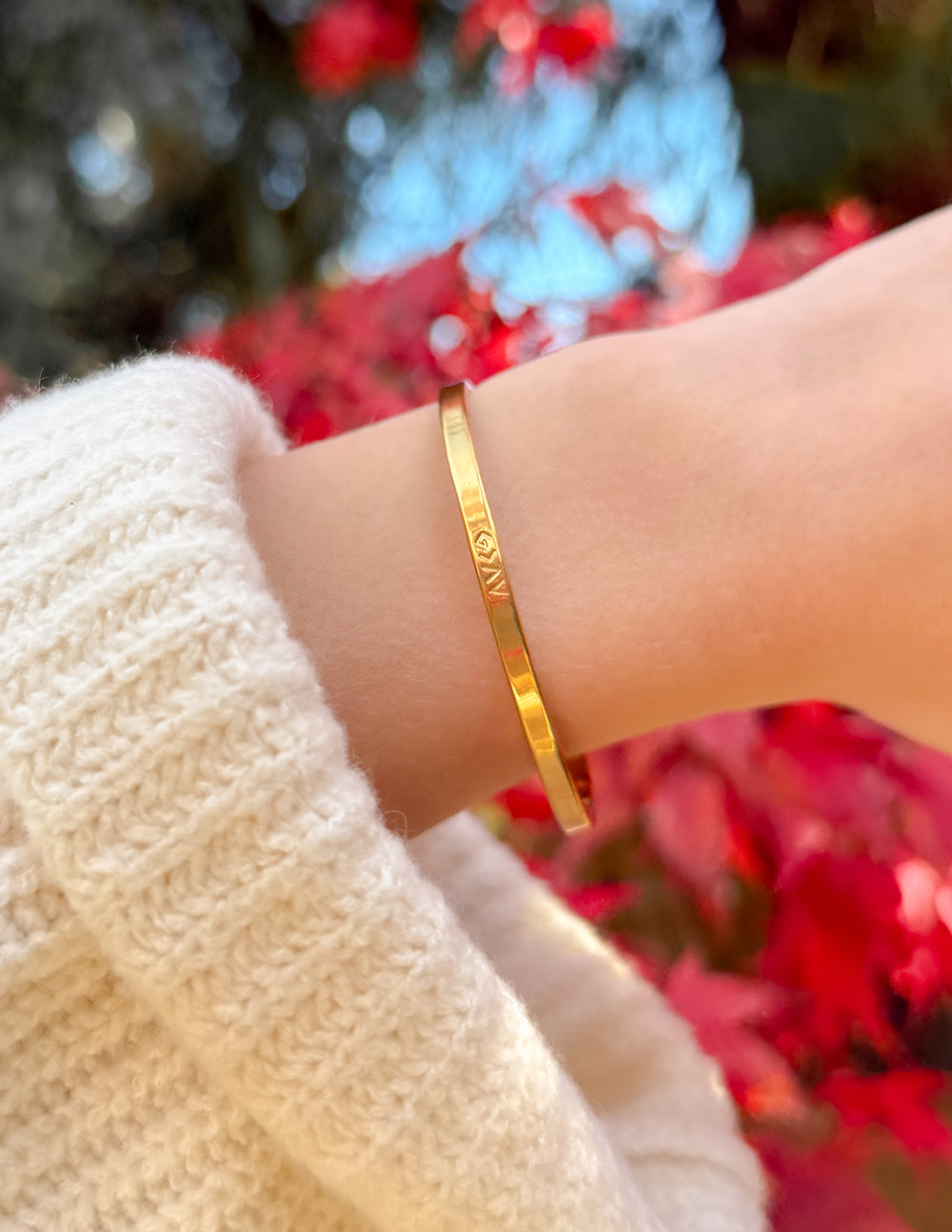 Elevated Faith Gold Highs and Lows Cuff Bracelet - AVBL MRKT (2)