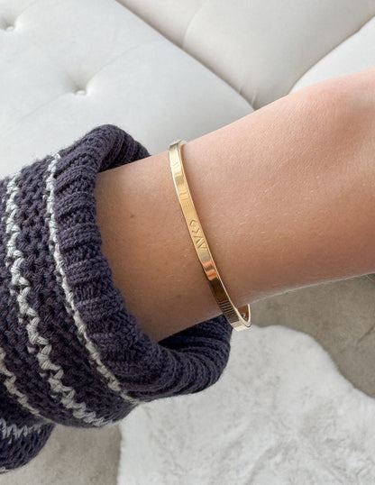 Elevated Faith Gold Highs and Lows Cuff Bracelet - AVBL MRKT (4)