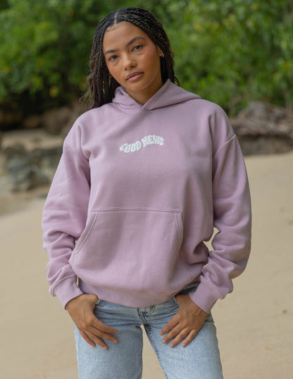 Elevated Faith Good News Pink Unisex Hoodie - AVBL MRKT (5)