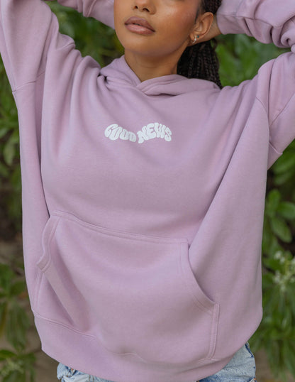 Elevated Faith Good News Pink Unisex Hoodie - AVBL MRKT (6)