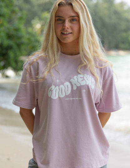 Elevated Faith Good News Pink Unisex Tee - AVBL MRKT (4)