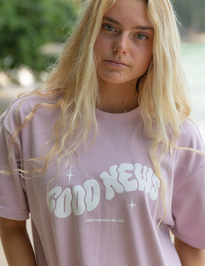 Elevated Faith Good News Pink Unisex Tee - AVBL MRKT (5)