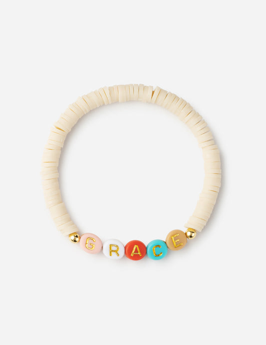 Elevated Faith Grace Multicolored Letter Bracelet - AVBL MRKT (1)