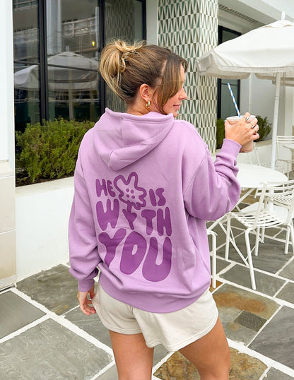 Elevated Faith He Is With You Unisex Hoodie - AVBL MRKT (4)