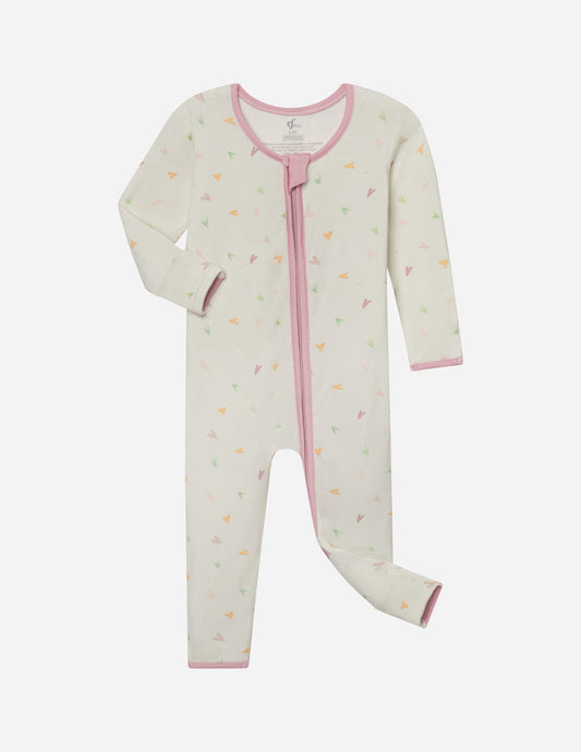 Elevated Faith Heart Bamboo Convertible Footed Onesie - AVBL MRKT (1)