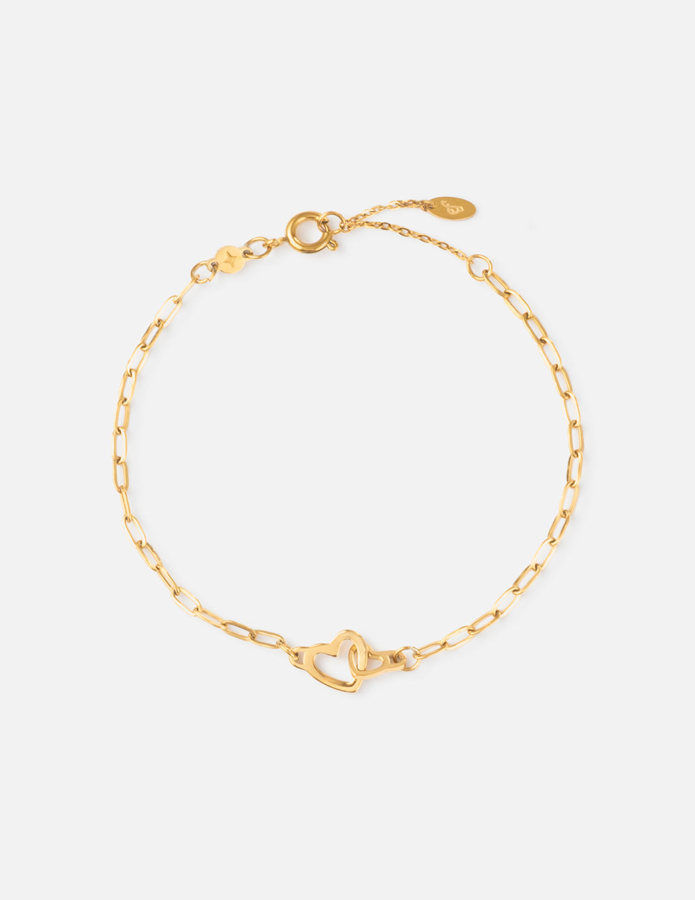 Elevated Faith Heart Paperclip Chain Bracelet - AVBL MRKT (1)