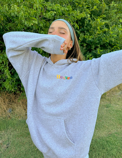 Elevated Faith Heaven Heather Grey Unisex Hoodie - AVBL MRKT (10)