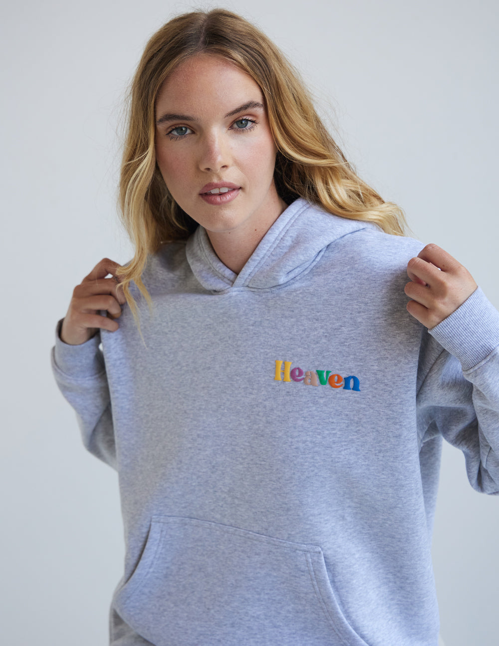 Elevated Faith Heaven Heather Grey Unisex Hoodie - AVBL MRKT (2)
