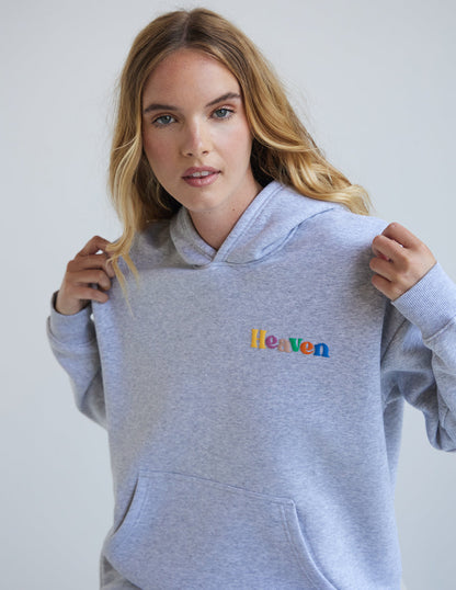 Elevated Faith Heaven Heather Grey Unisex Hoodie - AVBL MRKT (2)