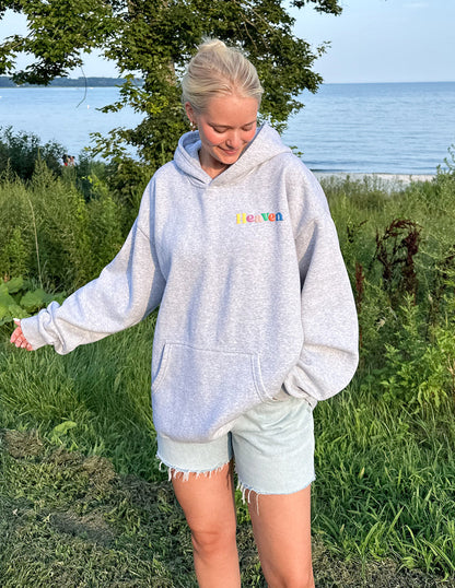 Elevated Faith Heaven Heather Grey Unisex Hoodie - AVBL MRKT (6)