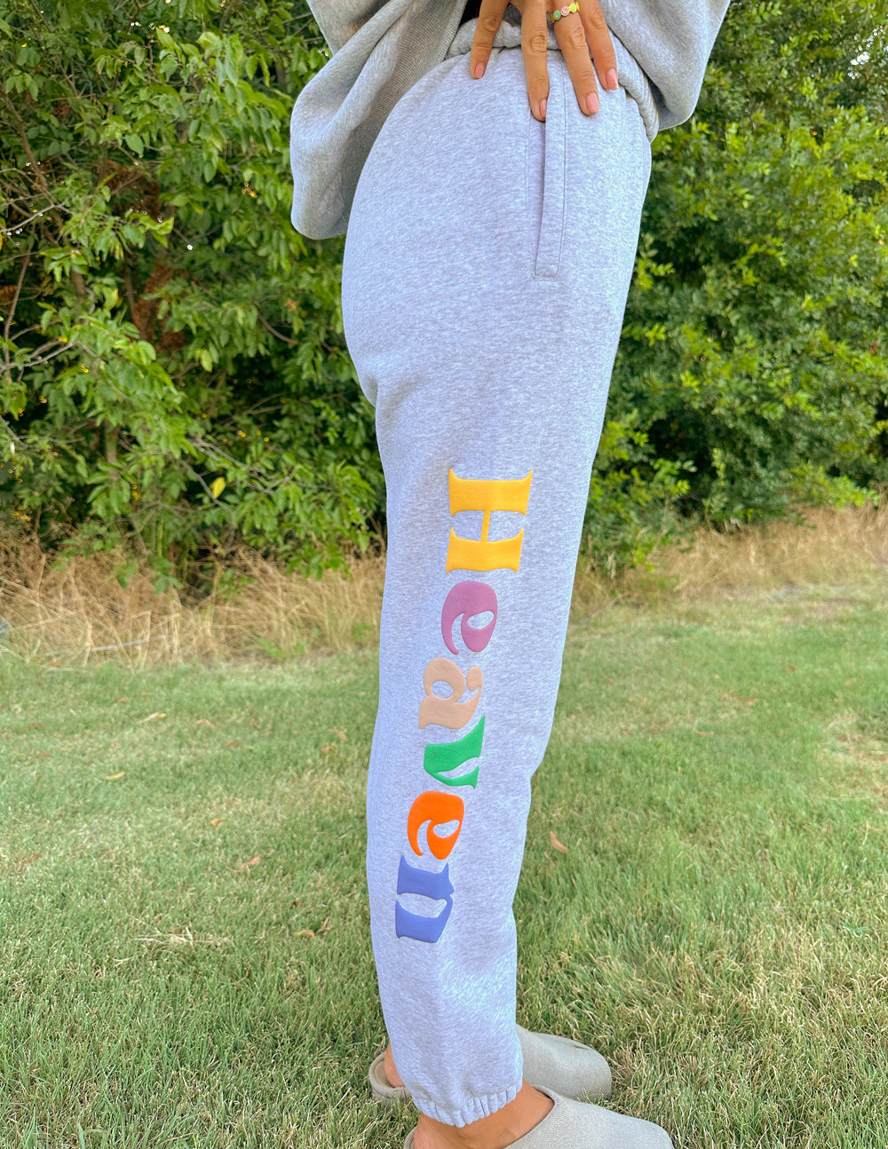 Elevated Faith Heaven Heather Grey Unisex Sweatpant - AVBL MRKT (8)