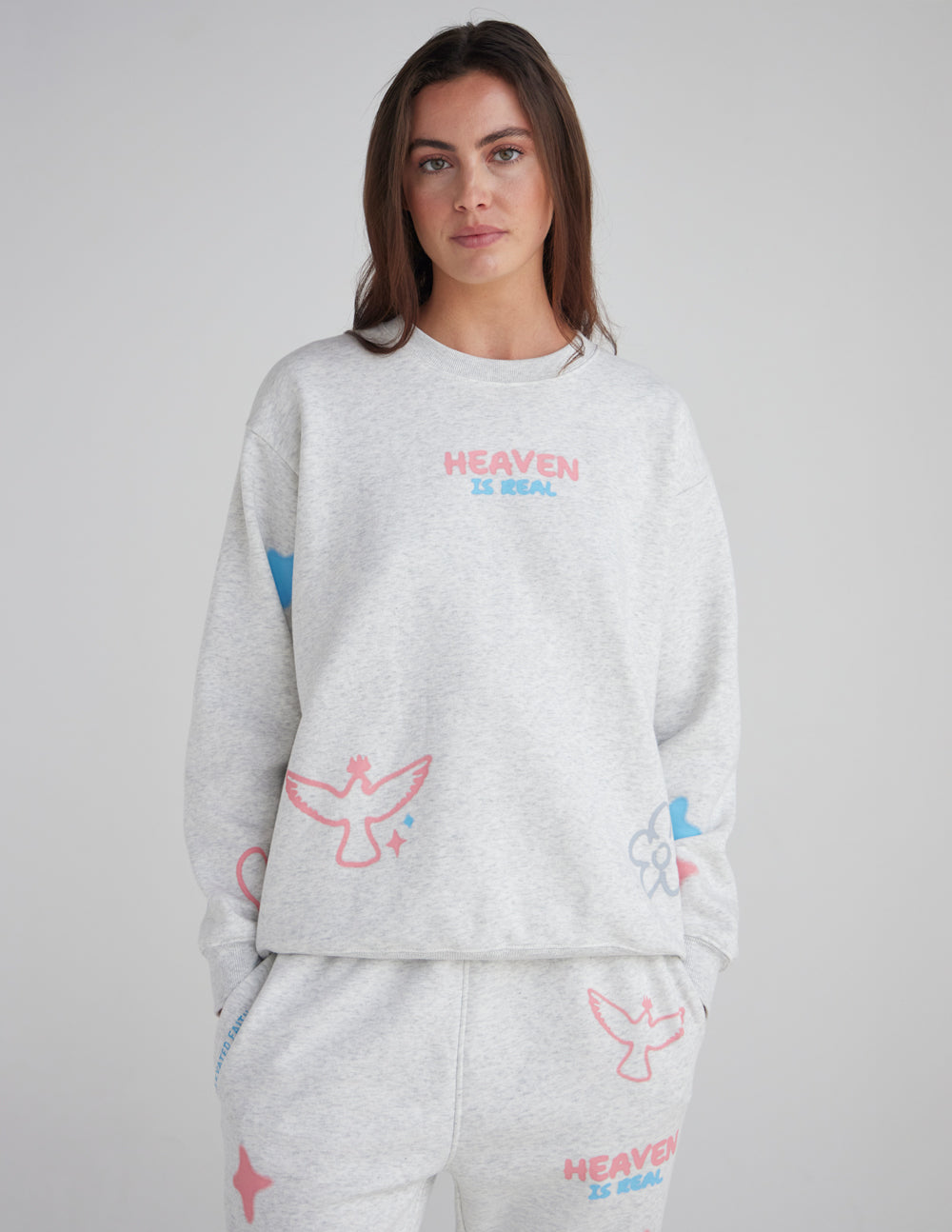 Elevated Faith Heaven Is Real Unisex Crewneck - AVBL MRKT (1)
