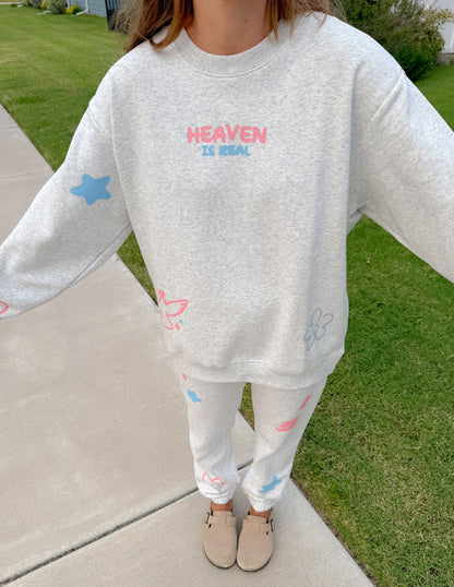 Elevated Faith Heaven Is Real Unisex Crewneck - AVBL MRKT (7)