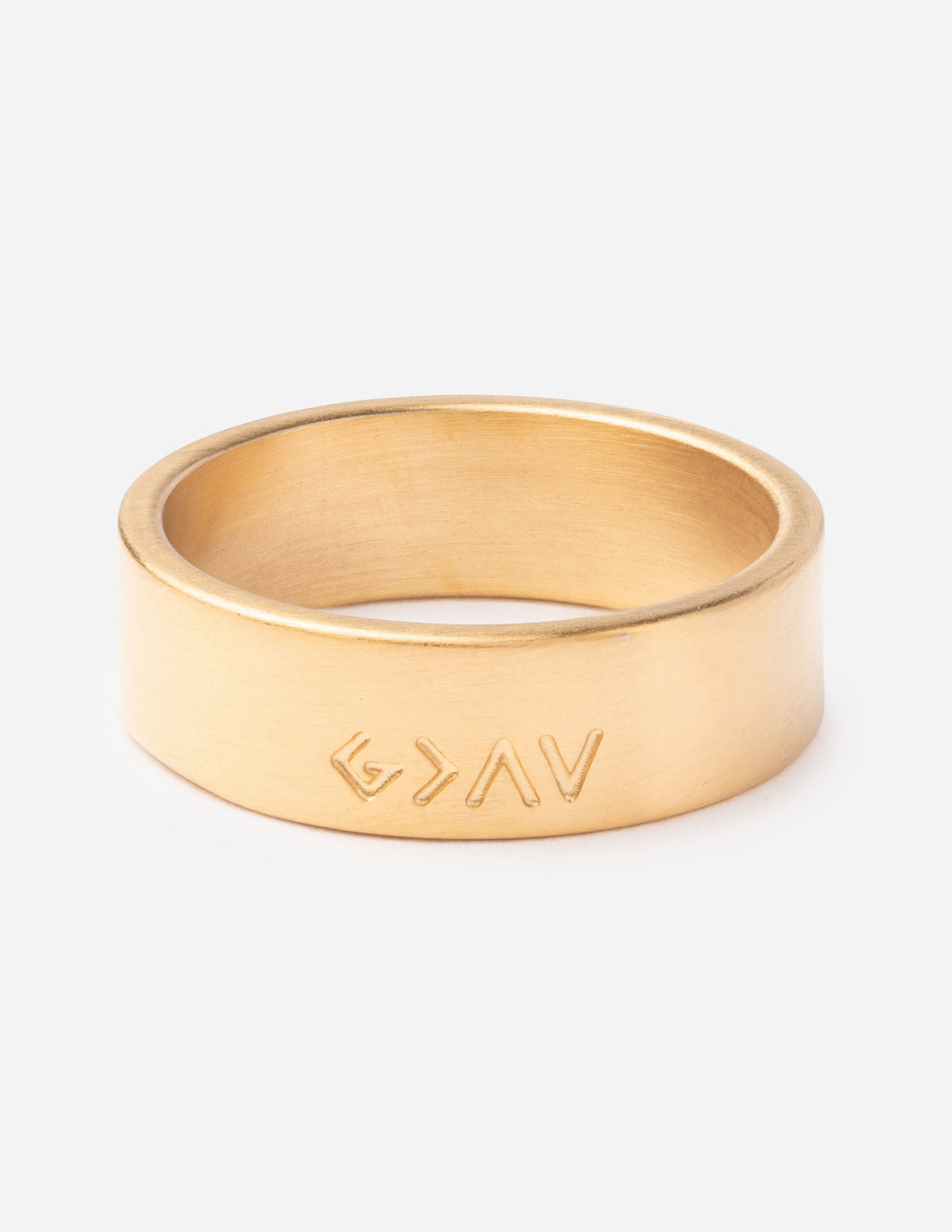 Elevated Faith Highs and Lows Matte Gold Ring - AVBL MRKT (1)