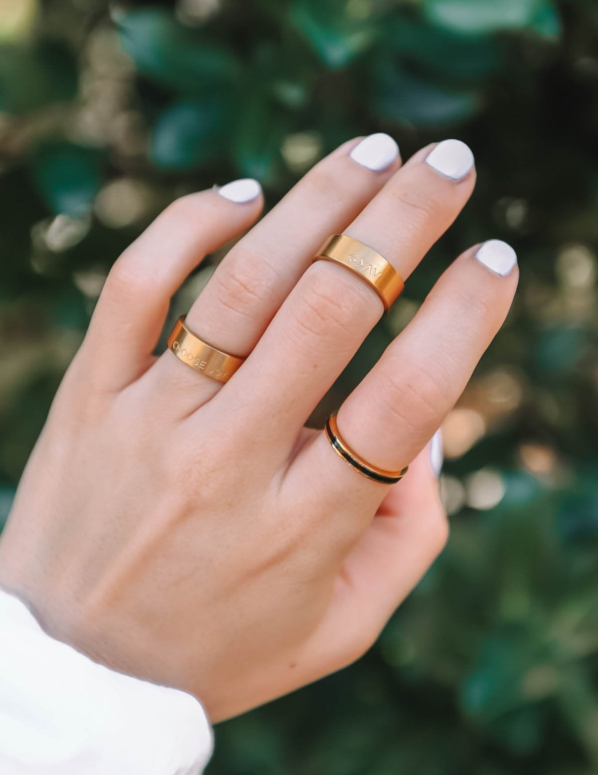 Elevated Faith Highs and Lows Matte Gold Ring - AVBL MRKT (3)