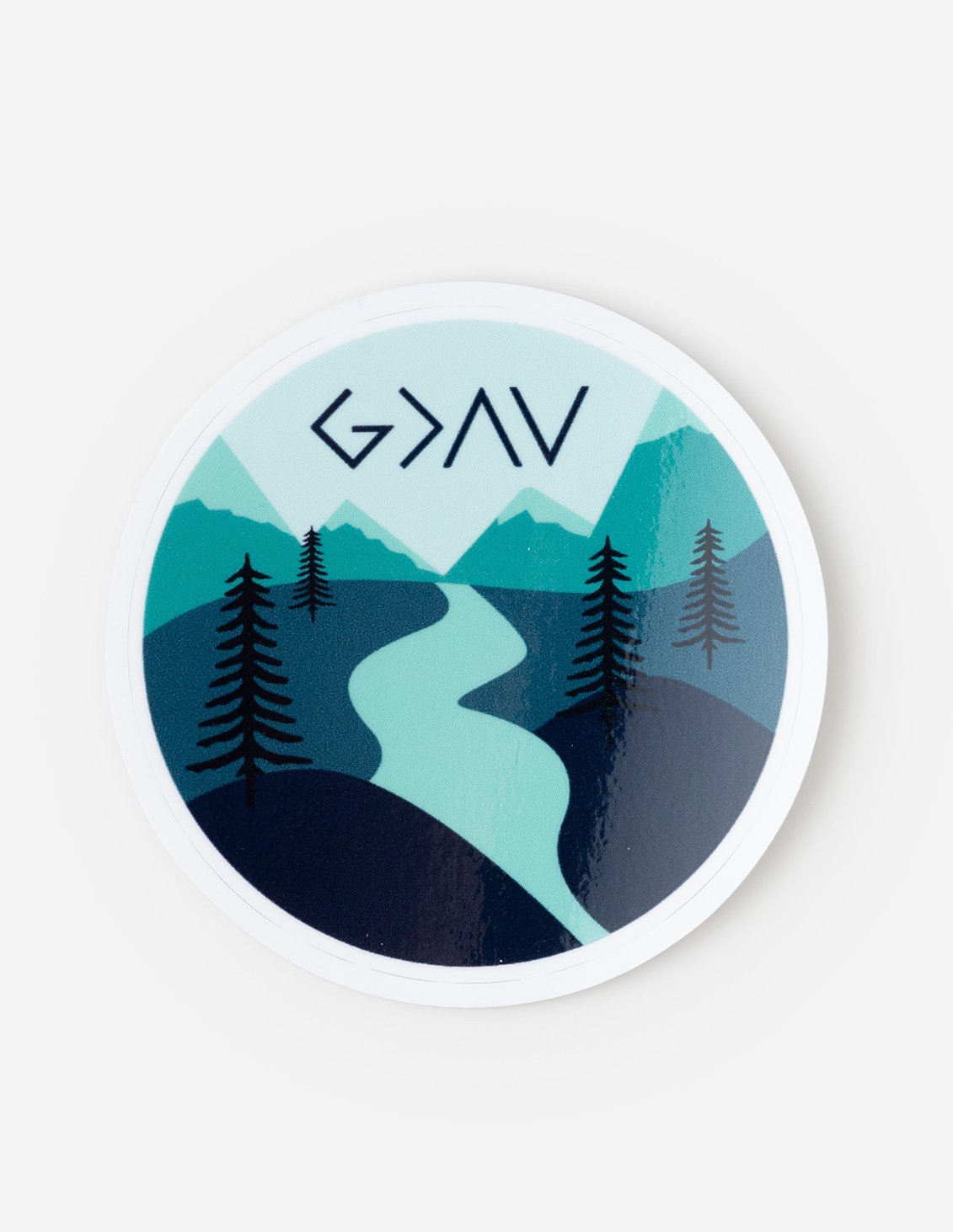 Elevated Faith Highs and Lows Mountain Sticker - AVBL MRKT (1)